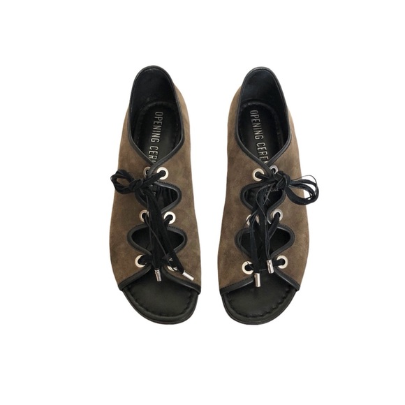 Opening Ceremony Juniper Suede Laced Sandals - Picture 5 of 12